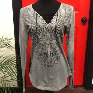 Affliction long sleeve shirt